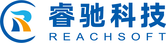 ReachSoft Technology company logo with blue circular design and Chinese characters